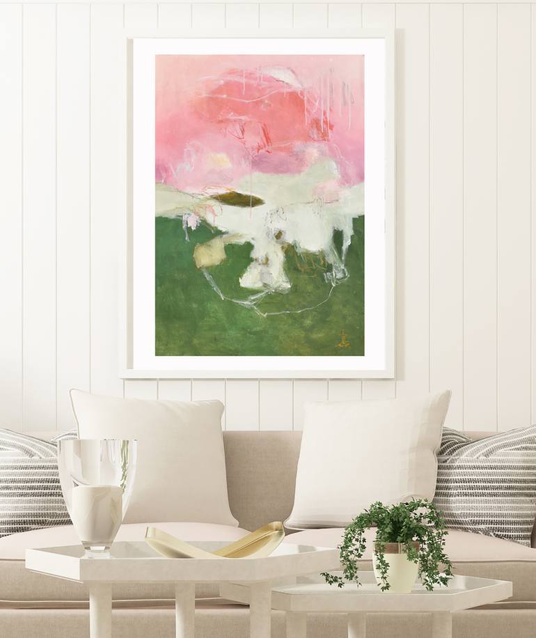 Original Abstract Expressionism Abstract Painting by Misako Chida