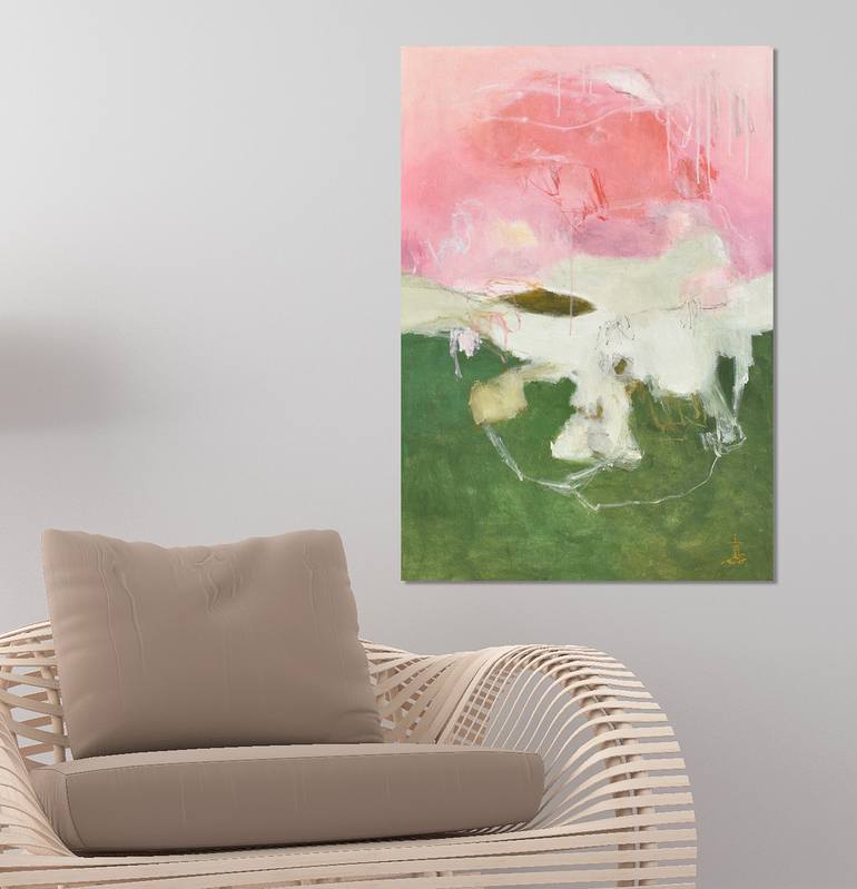 Original Abstract Expressionism Abstract Painting by Misako Chida