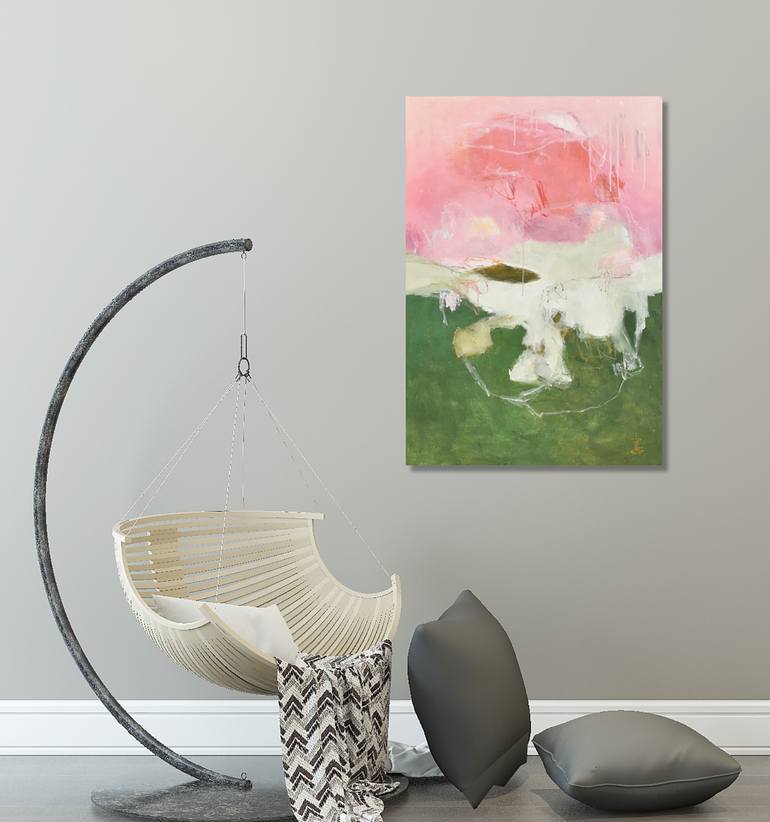 Original Abstract Expressionism Abstract Painting by Misako Chida