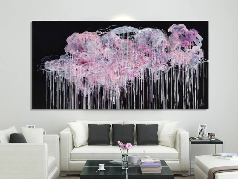Original Abstract Expressionism Abstract Painting by Misako Chida