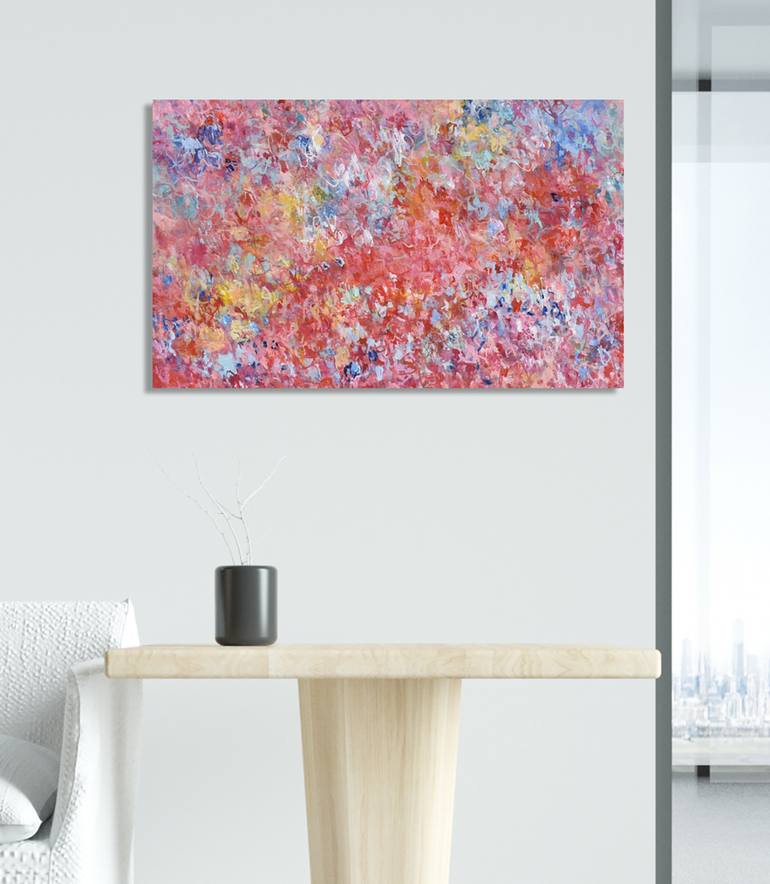 Original Abstract Expressionism Abstract Painting by Misako Chida