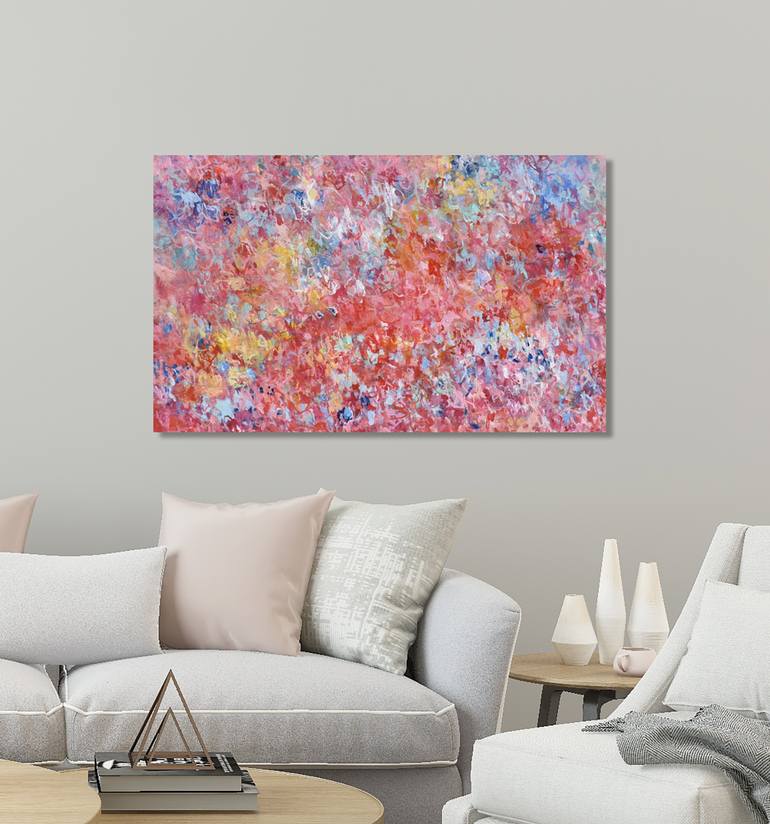 Original Abstract Expressionism Abstract Painting by Misako Chida
