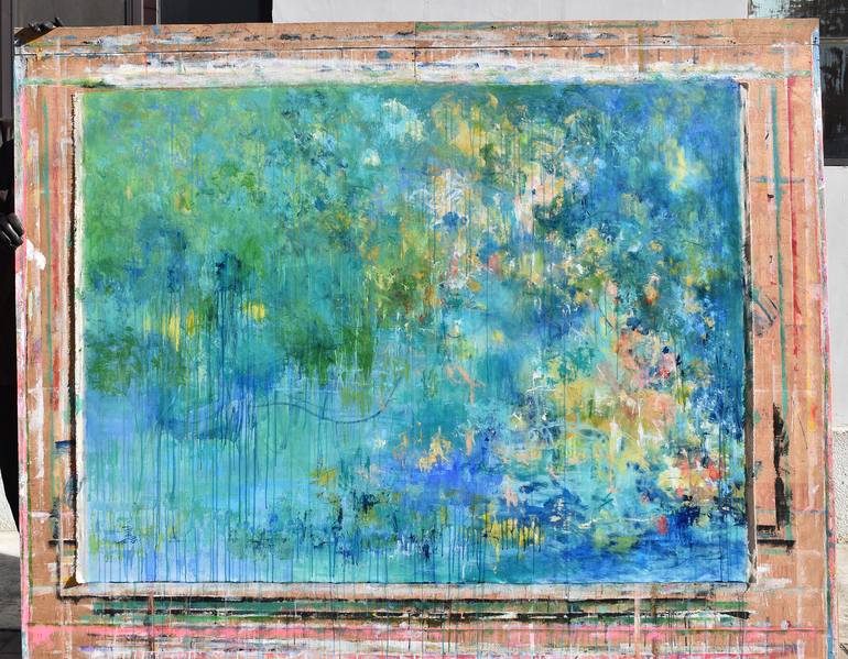 Original Abstract Expressionism Abstract Painting by Misako Chida