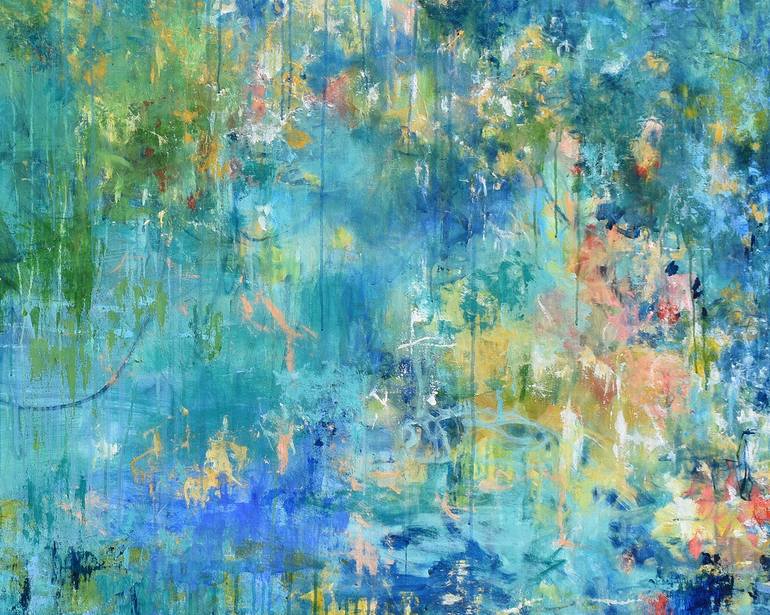 Original Abstract Expressionism Abstract Painting by Misako Chida