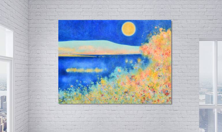 Original Abstract Expressionism Abstract Painting by Misako Chida