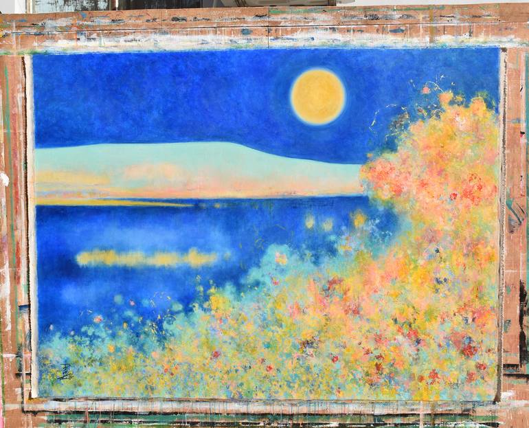 Original Abstract Expressionism Abstract Painting by Misako Chida