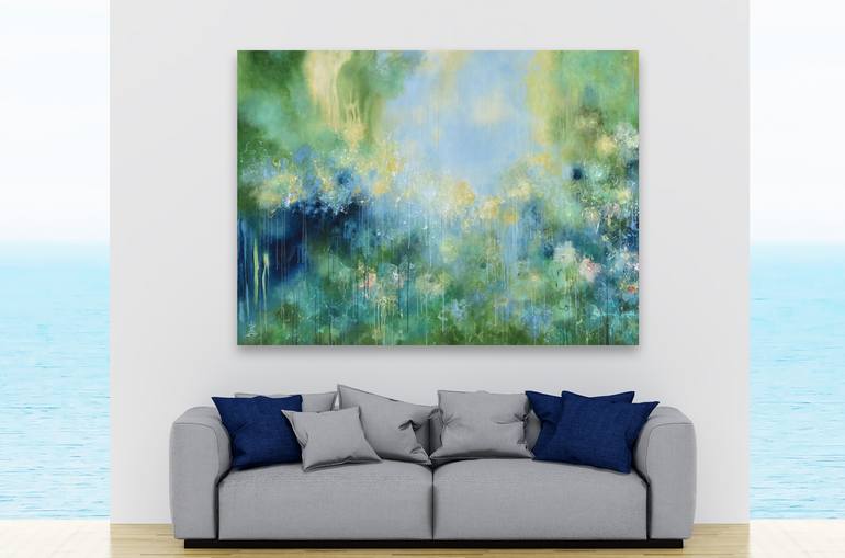 Original Abstract Expressionism Abstract Painting by Misako Chida
