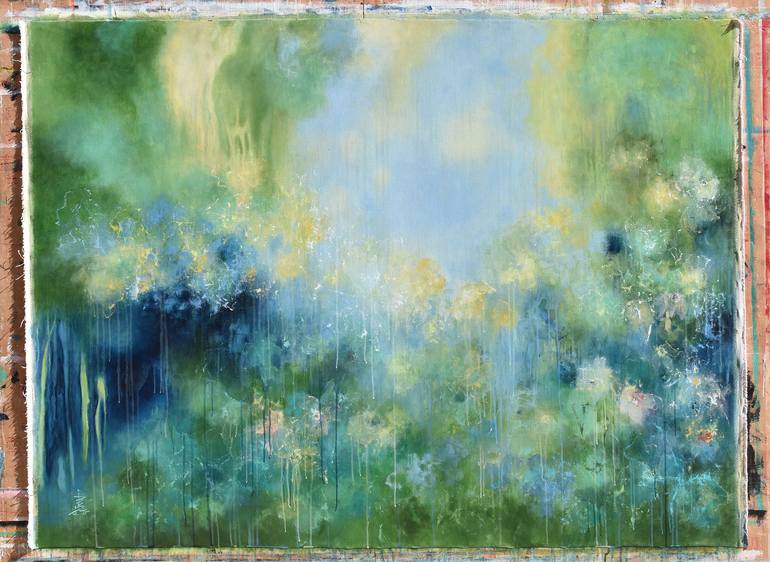 Original Abstract Expressionism Abstract Painting by Misako Chida