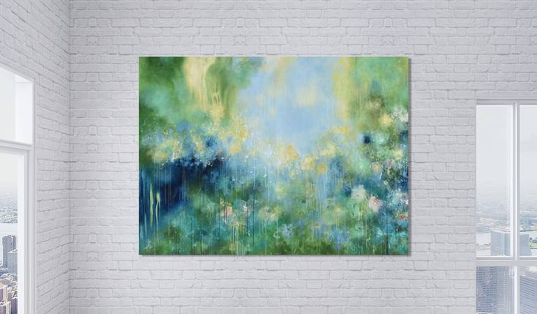 Original Abstract Expressionism Abstract Painting by Misako Chida