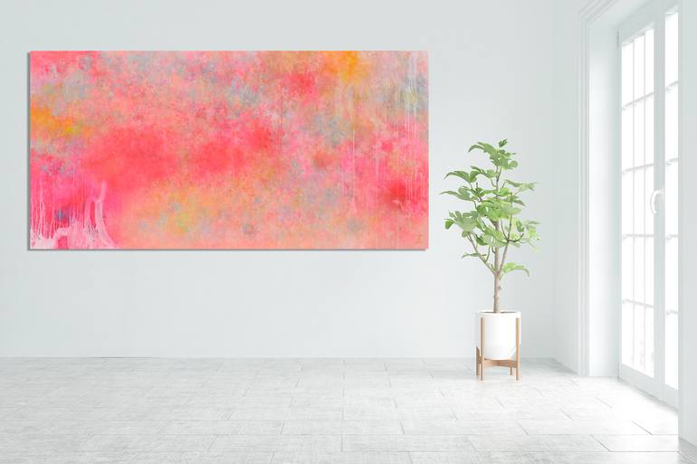 Original Abstract Expressionism Abstract Painting by Misako Chida