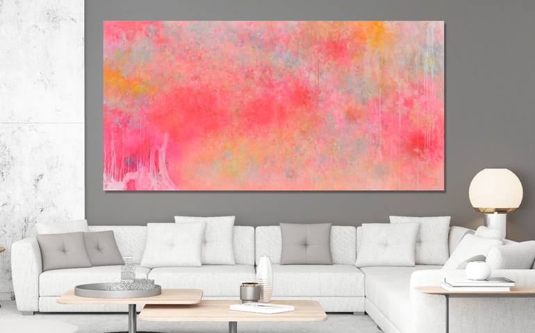 Original Abstract Expressionism Abstract Painting by Misako Chida