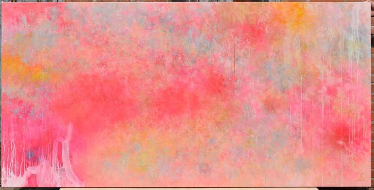 Original Abstract Expressionism Abstract Painting by Misako Chida