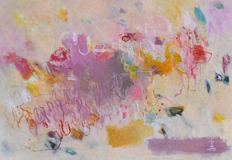 Original Abstract Painting by Misako Chida | Abstract Art on Canvas | The Only Way Is to Go Up