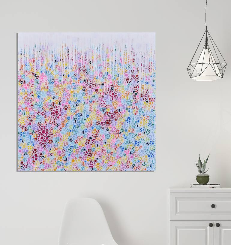 Original Abstract Expressionism Abstract Painting by Misako Chida