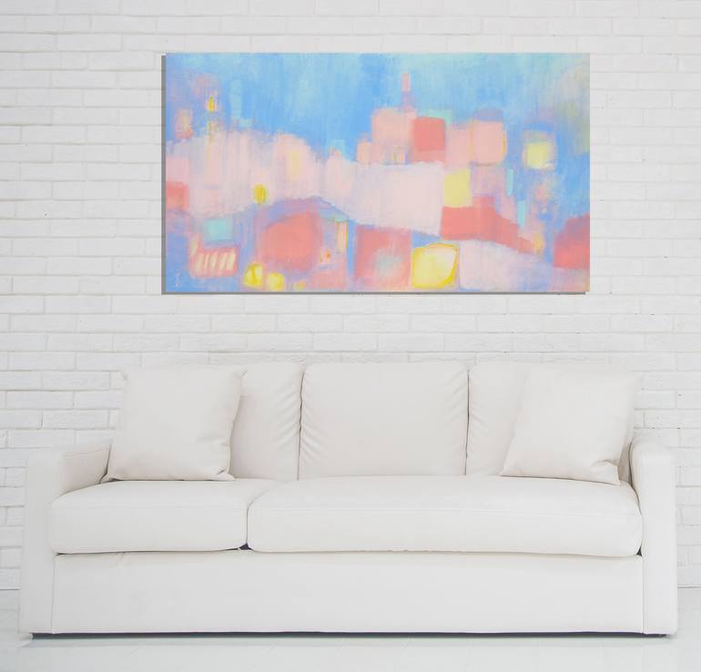 Original Abstract Expressionism Abstract Painting by Misako Chida