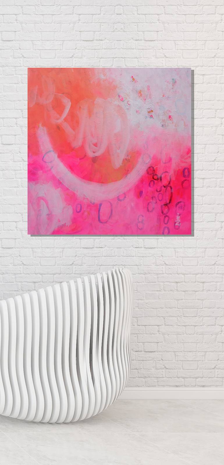 Original Abstract Expressionism Abstract Painting by Misako Chida