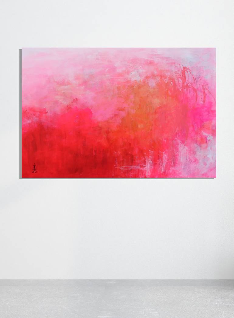 Original Abstract Expressionism Abstract Painting by Misako Chida