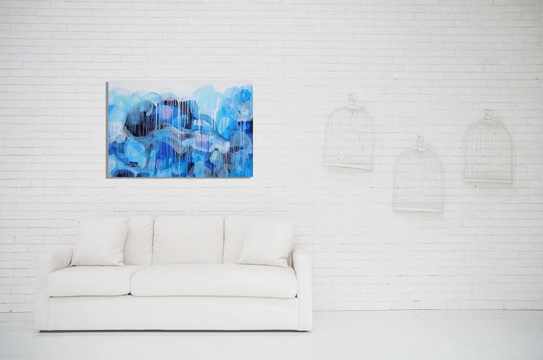 Original Abstract Expressionism Abstract Painting by Misako Chida