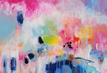 Original Abstract Expressionism Abstract Paintings by Misako Chida