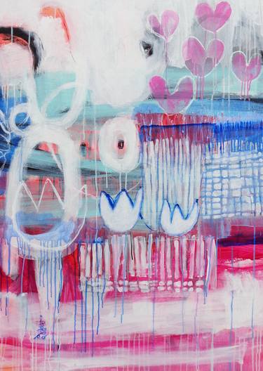 Original Abstract Expressionism Abstract Paintings by Misako Chida