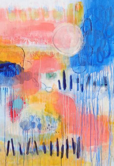 Original Abstract Expressionism Abstract Paintings by Misako Chida
