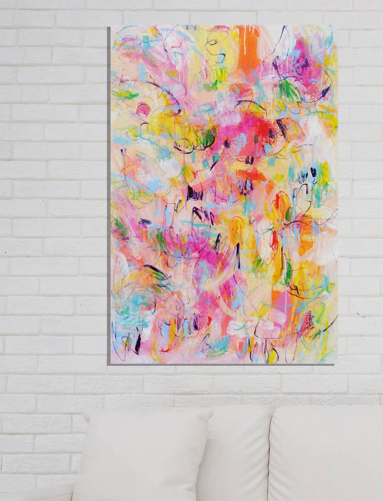 Original Abstract Painting by Misako Chida