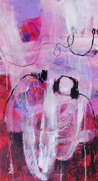 Original Abstract Expressionism Abstract Paintings by Misako Chida