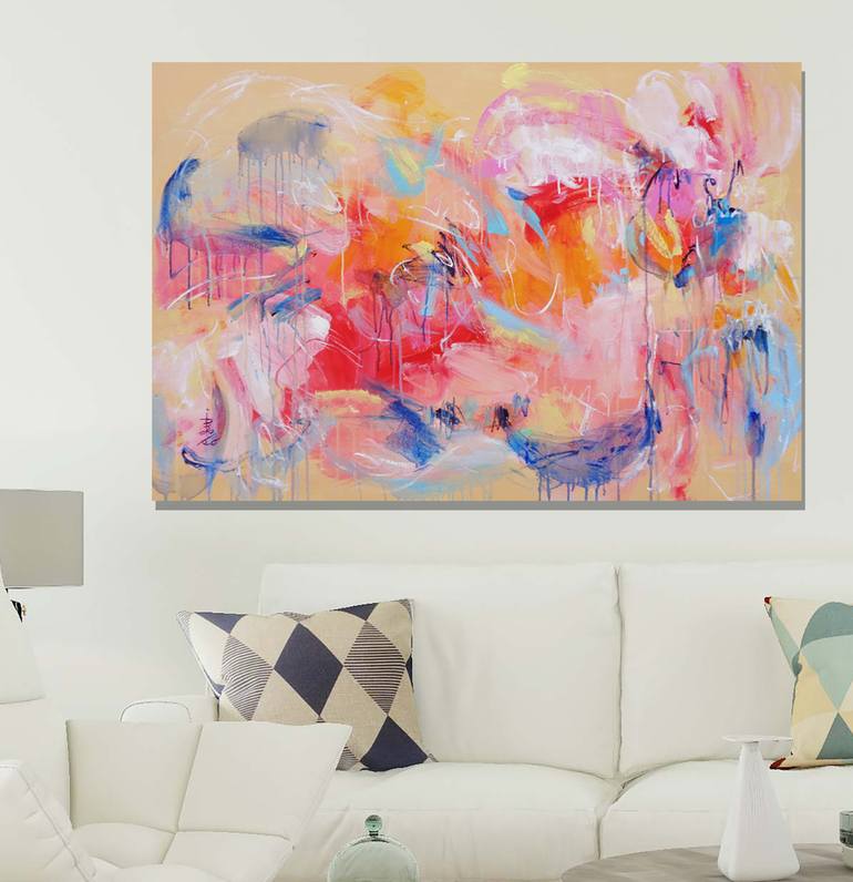 Original Abstract Painting by Misako Chida