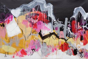 Original Abstract Expressionism Abstract Paintings by Misako Chida