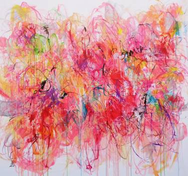 Original Abstract Expressionism Abstract Paintings by Misako Chida