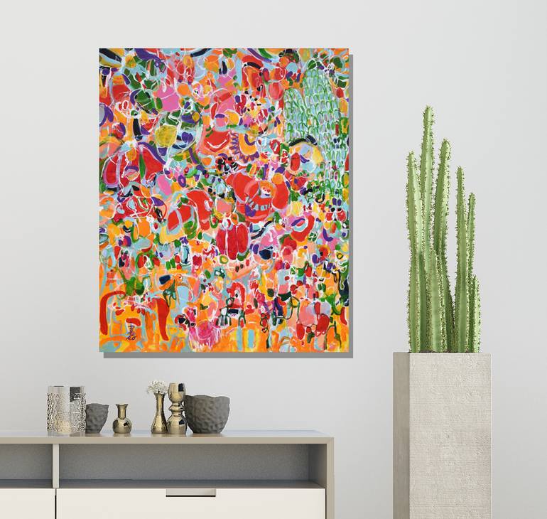 Original Abstract Painting by Misako Chida