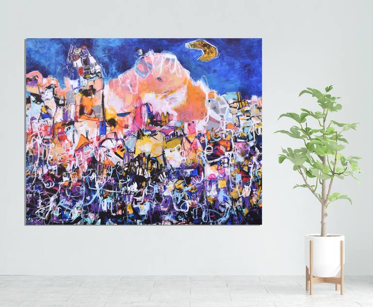 Original Abstract Painting by Misako Chida