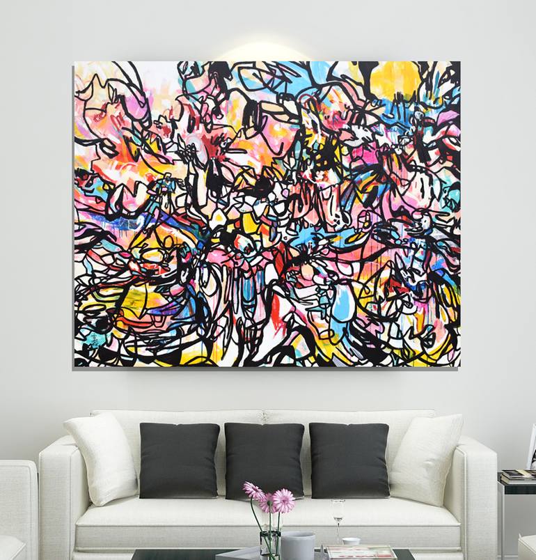 Original Abstract Painting by Misako Chida