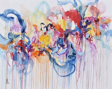 Original Abstract Expressionism Abstract Paintings by Misako Chida