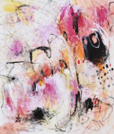 Original Abstract Expressionism Abstract Paintings by Misako Chida