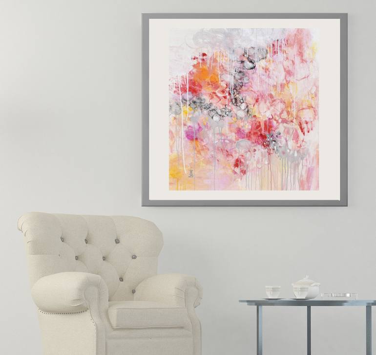 Original Abstract Expressionism Abstract Painting by Misako Chida