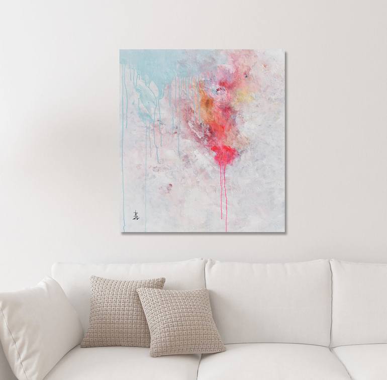 Original Abstract Expressionism Abstract Painting by Misako Chida