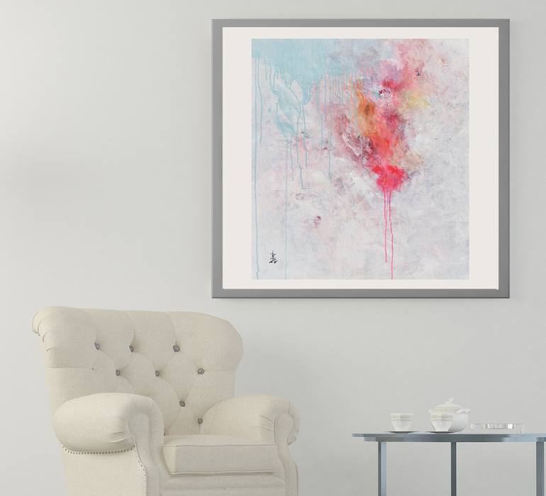 Original Abstract Expressionism Abstract Painting by Misako Chida