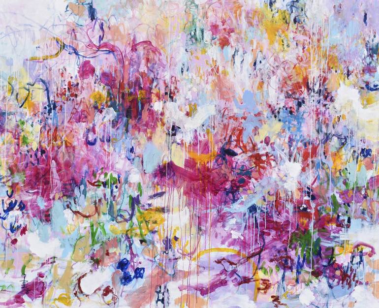 All That Is in Bloom Painting by Misako Chida | Saatchi Art