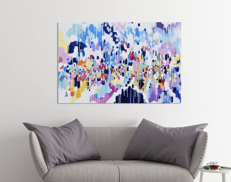 Original Abstract Painting by Misako Chida