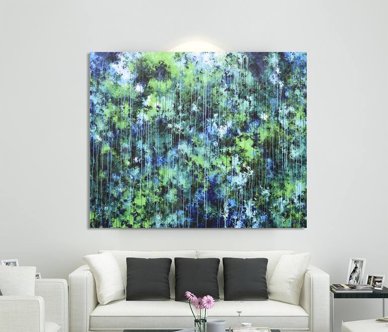 Original Abstract Expressionism Abstract Painting by Misako Chida