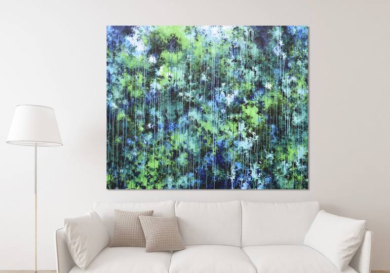 Original Abstract Expressionism Abstract Painting by Misako Chida