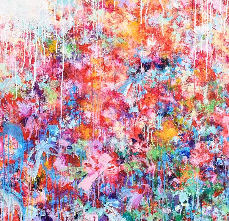 Original Abstract Expressionism Abstract Painting by Misako Chida