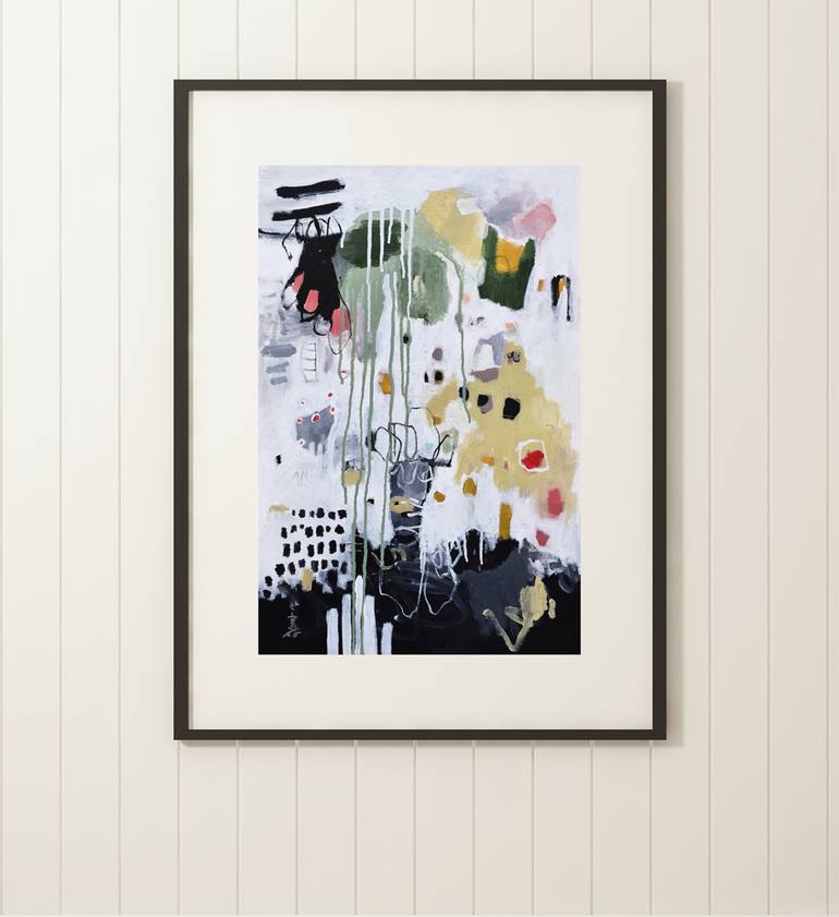 Original Abstract Expressionism Abstract Painting by Misako Chida