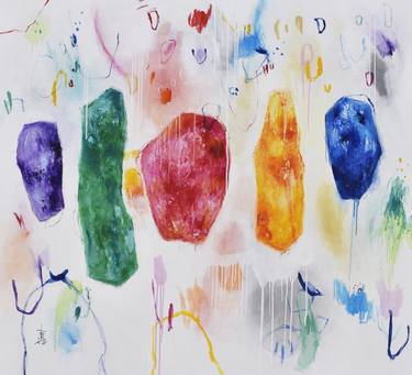 Print of Abstract Paintings by Misako Chida