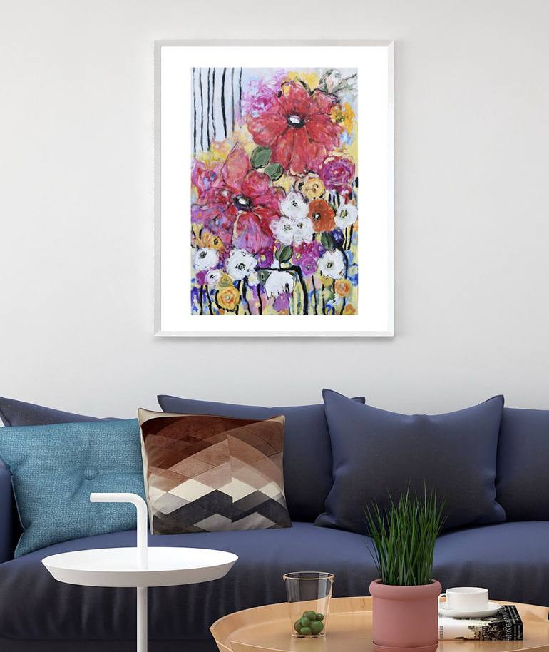 Front Yard Flowers Painting by Misako Chida | Saatchi Art