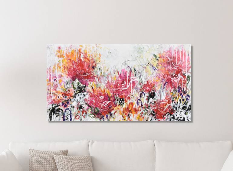 Original Abstract Expressionism Abstract Painting by Misako Chida