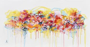 Original Abstract Expressionism Abstract Paintings by Misako Chida