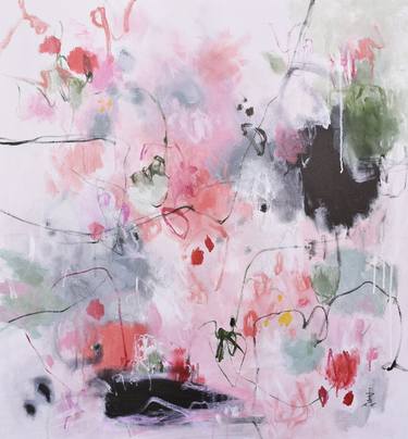 Original Abstract Expressionism Abstract Paintings by Misako Chida