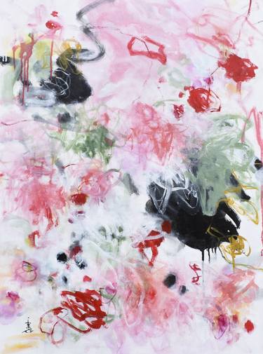 Original Abstract Expressionism Abstract Paintings by Misako Chida